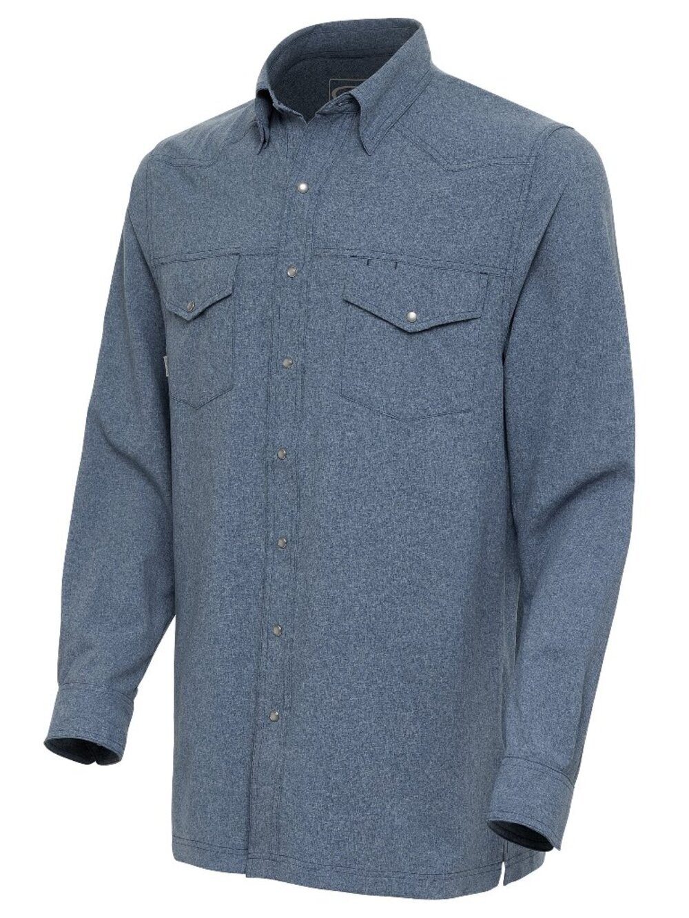 GameGuard Deep Water Pearl Snap Shirt | Long Sleeve